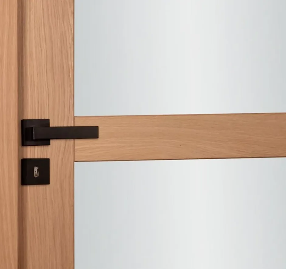 Bloc porte 4 Vitrages CETUS bois chêne européen 2040 x 830 Gauche-Lynporte Best