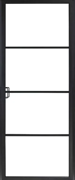 Bloc porte 4 vitrages poussant droit H 204 X L 83 cm