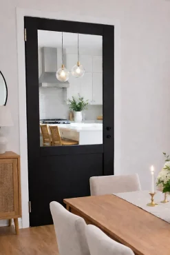 Gd Menuiseries Bloc Porte Atelier Noir Sans Meneau H204 X L73 Côte Tableau P.droite