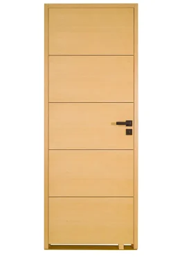 Bloc porte bois isoplane ANTLIA3 830 gauche plaqué frêne blanc européen-Lynporte Discount