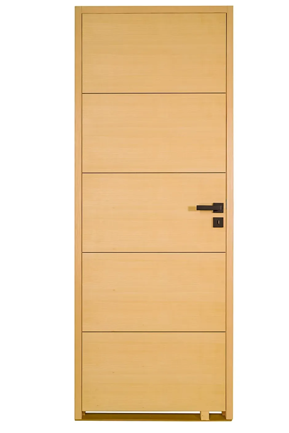 Bloc porte bois isoplane ANTLIA3 830 droit plaqué frêne blanc européen-Lynporte Sale