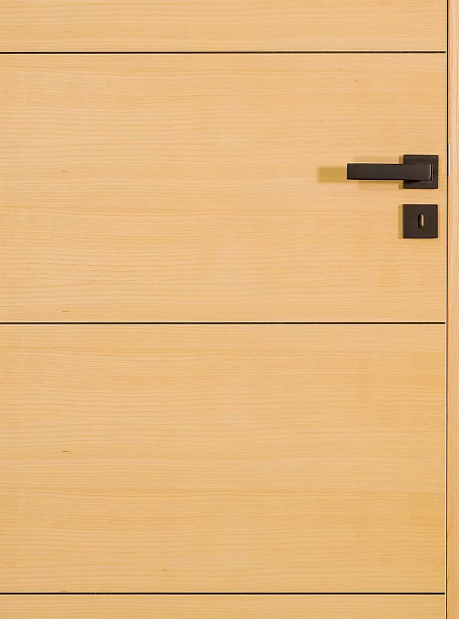 Bloc porte bois isoplane ANTLIA3 830 droit plaqué frêne blanc européen-Lynporte Sale