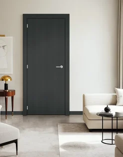 Bloc Porte Grey Oak H204 X L93 Côte Tableau P.droite-Gd Menuiseries Discount