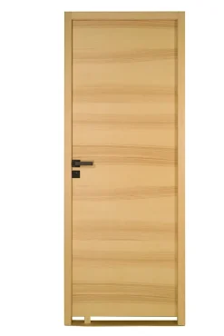 Lynporte Bloc Porte isoplane LYNX 930 droit en placage bois frêne gris européen