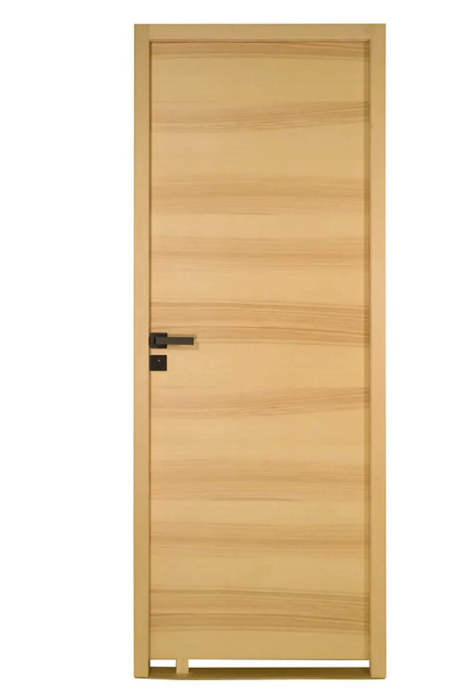 Lynporte Bloc Porte isoplane LYNX 630 droit en placage bois frêne gris européen