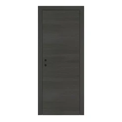 Optimum Bloc Porte isotherme PREMIUM Gris anthracite - Poussant droit et ajustable - L830mm