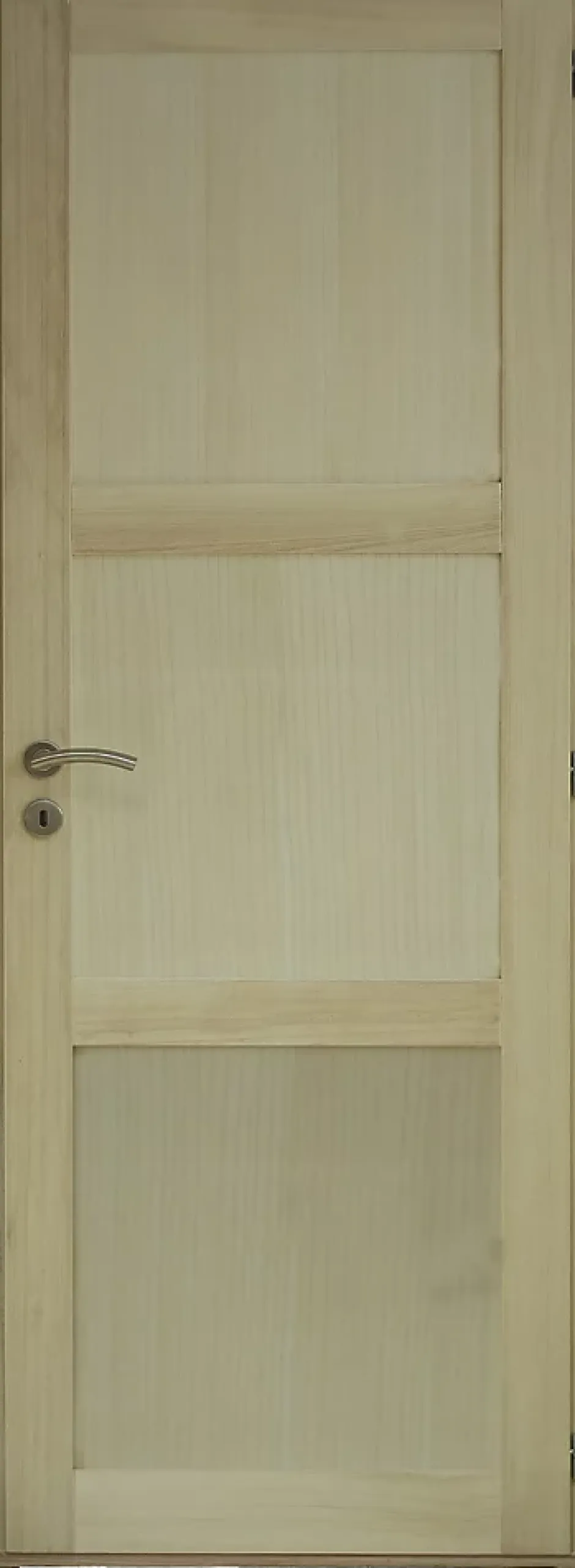 Bloc Porte Ken 3 Panneaux Paulownia H204 X L73 Côte Tableau P.gauche-Gd Menuiseries Outlet