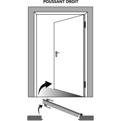 Bloc Porte Lacdor Blanc Ral9010 H204 X L73 Côte Tableau P.droite-Gd Menuiseries Hot