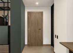 Gd Menuiseries Bloc Porte Light Walnut H204 X L73 Côte Tableau P.droite