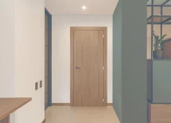 Gd Menuiseries Bloc Porte Light Walnut H204 X L73 Côte Tableau P.gauche