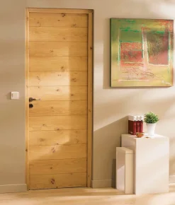 Bloc Porte NOE bois chêne européen 2040 mm x 730 mm gauche en huisserie de 92-Lynporte Best