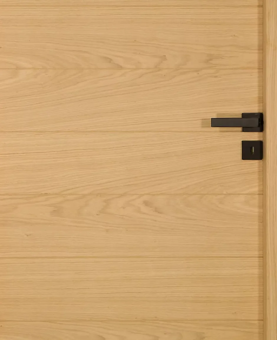 Lynporte Bloc Porte NOE bois chêne européen 2040 mm x 930 mm Droit en huisserie de 92