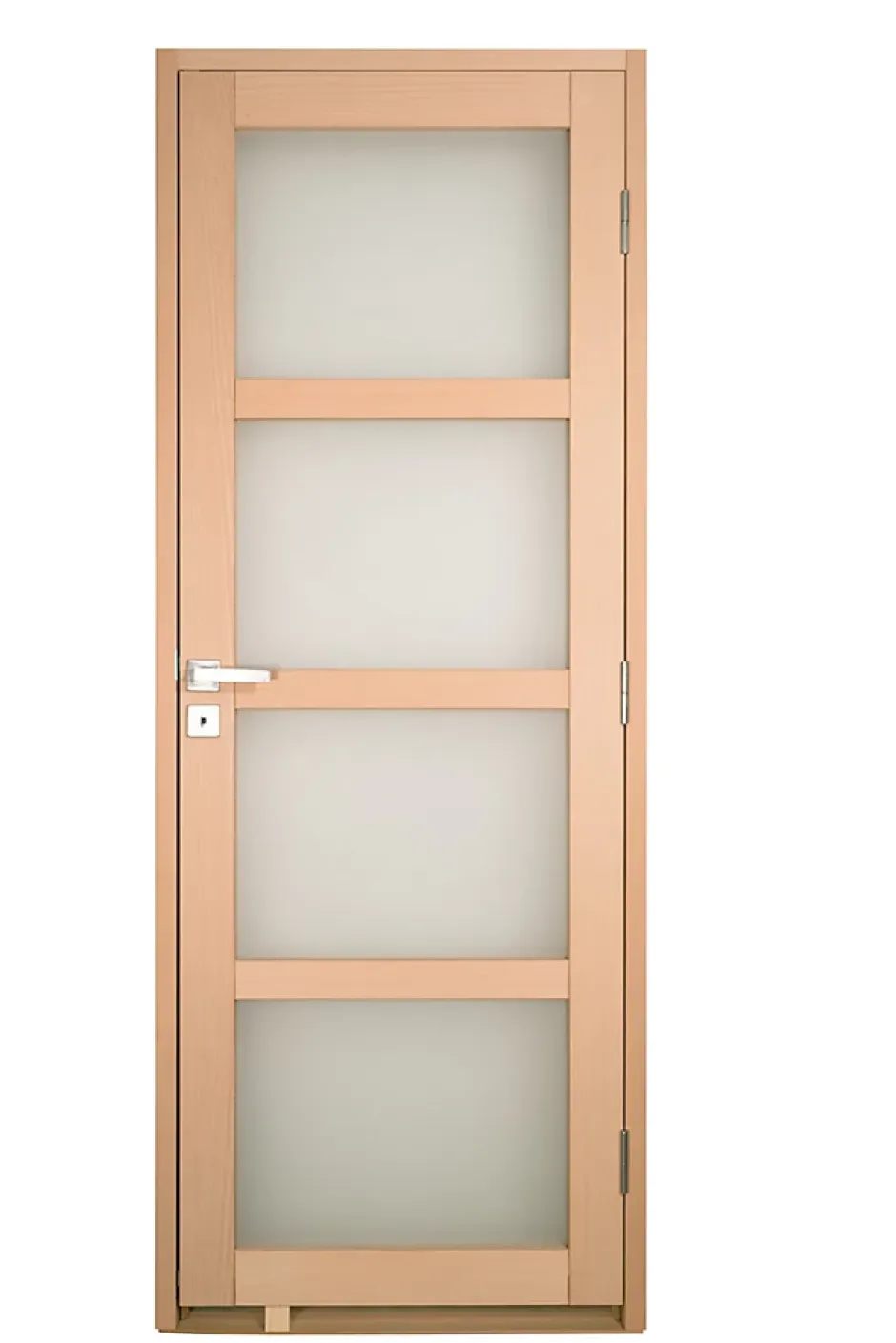 Bloc porte NOVA2 4 Vitrages bois hêtre 830 gauche-Lynporte Clearance