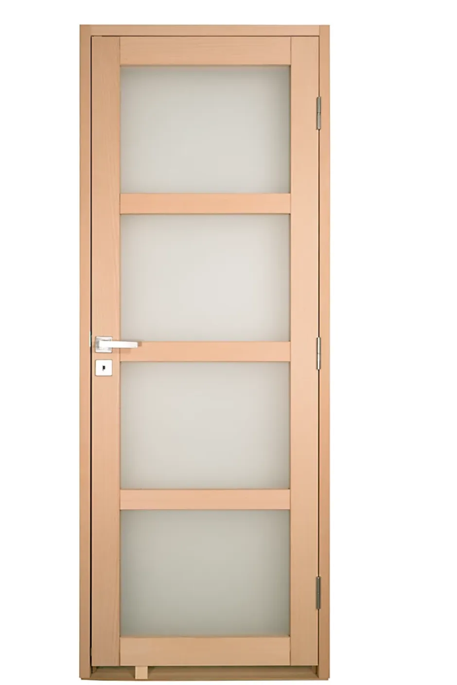 Bloc porte NOVA2 4 Vitrages bois hêtre 830 gauche-Lynporte Clearance