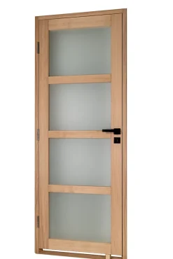 Lynporte Bloc porte PARIS 4 Vitrages bois chene 2040x730 Gauche
