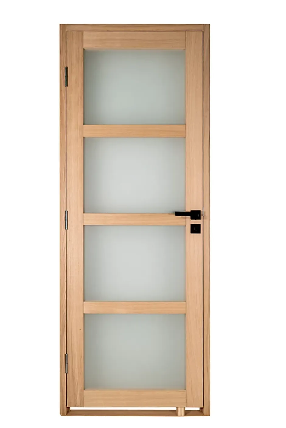Lynporte Bloc porte PARIS 4 Vitrages bois chene 2040x630 Gauche