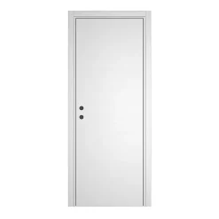 Optimum Bloc Porte PREMIUM Blanc satiné - Réversible et ajustable - L830mm