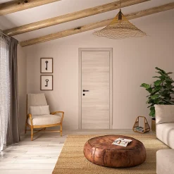 Optimum Bloc Porte PREMIUM Chêne blond - Réversible et ajustable - L730mm