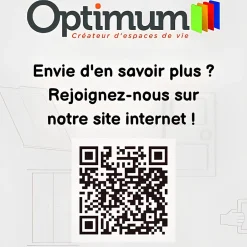 Optimum Bloc Porte PREMIUM Noisette - Réversible et ajustable - L730mm