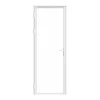 Bloc porte réversible en aluminium et verre trempé - H204 x L73 cm - Blanc - LOXTON-Vente-unique Online