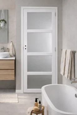 Bloc Porte Tana Vitrée Blanc H204 X L83 Côte Tableau P.gauche-Gd Menuiseries Sale