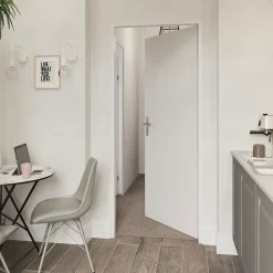 Bloc-porte Alpille blanc H.204 x l.73 cm, réversible- New