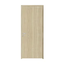 Bloc-porte Alpille effet chêne naturel H.204 x l.73 cm, réversible