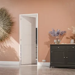 Bloc-Porte Blanc Laqué Damier H. 204 x l. 73 cm - Poussant Gauche-Coulicool Discount