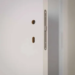 Bloc-Porte Blanc Laqué Plane H. 204 x l. 83 cm - Poussant Gauche-Coulicool New