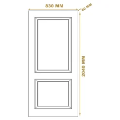 Bloc-porte Camargue 2 panneaux blanc H.204 x l.83 cm, poussant droit- Hot