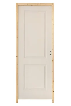Bloc-porte Camargue blanc lisse H.204 x l.83 cm, poussant gauche