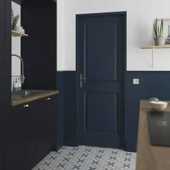 Bloc-porte Camargue blanc lisse H.204 x l.83 cm, poussant gauche