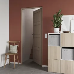 GoodHome Bloc-porte Connemara H.204 x l.73 cm, poussant gauche