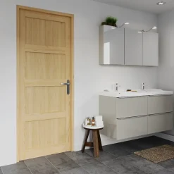 Bloc-porte Connemara pin H.204 x l.83 cm, poussant gauche