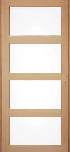 GoodHome Bloc-porte Connemara vitré H.204 x l.83 cm, poussant gauche