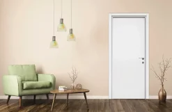 Bloc-porte Exmoor blanc H.204 x l.83 cm, poussant gauche