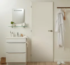 Bloc-porte Exmoor blanc H.204 x l.73 cm, poussant droit- New