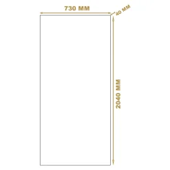 Bloc-porte Exmoor blanc H.204x73 cm poussant gauche