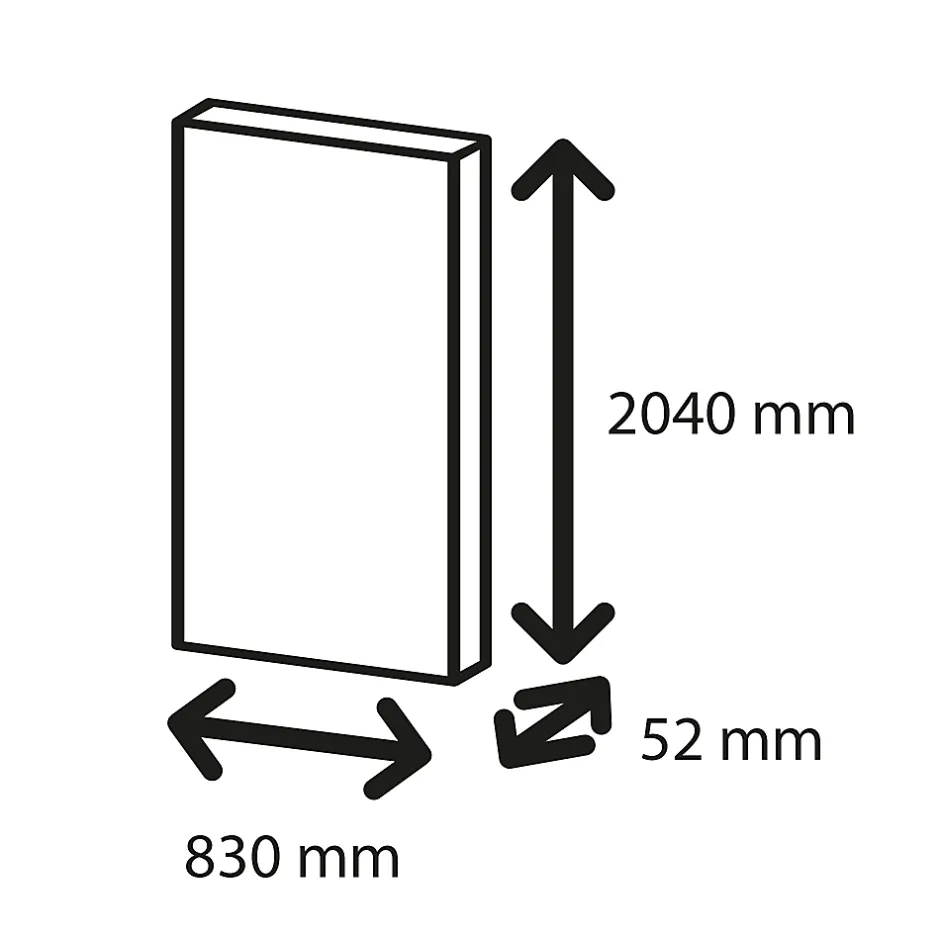 Bloc-porte Exmoor chêne H.204 x l.73 cm, poussant gauche- New