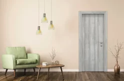 Bloc-porte Exmoor gris H.204 x l.83 cm, poussant gauche- Online