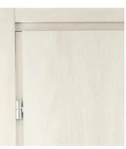 Bloc-porte fin de chantier coloris Latte, H.204 l.73cm, réversible + Poignée Goccia chrome Offerte-Porta la casa Outlet