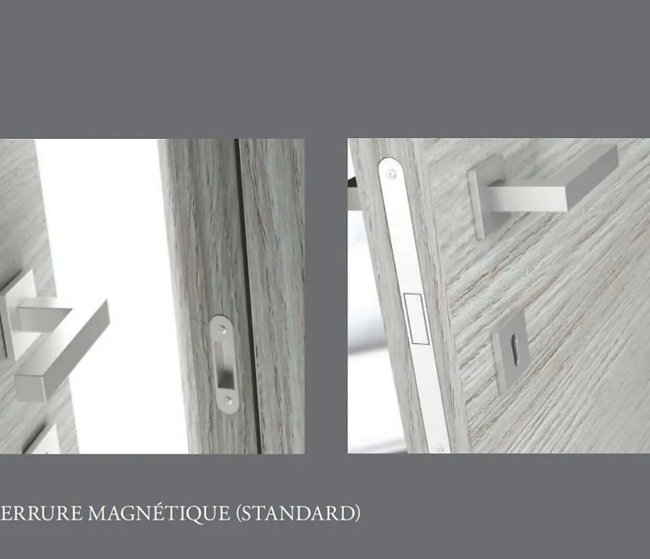 Ekasa Bloc-porte fin de chantier START Chêne Naturel, H.204 l.73cm, réversible