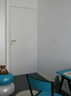 Bloc-porte Gravé prépeint H.204 x l.73 cm, poussant droit