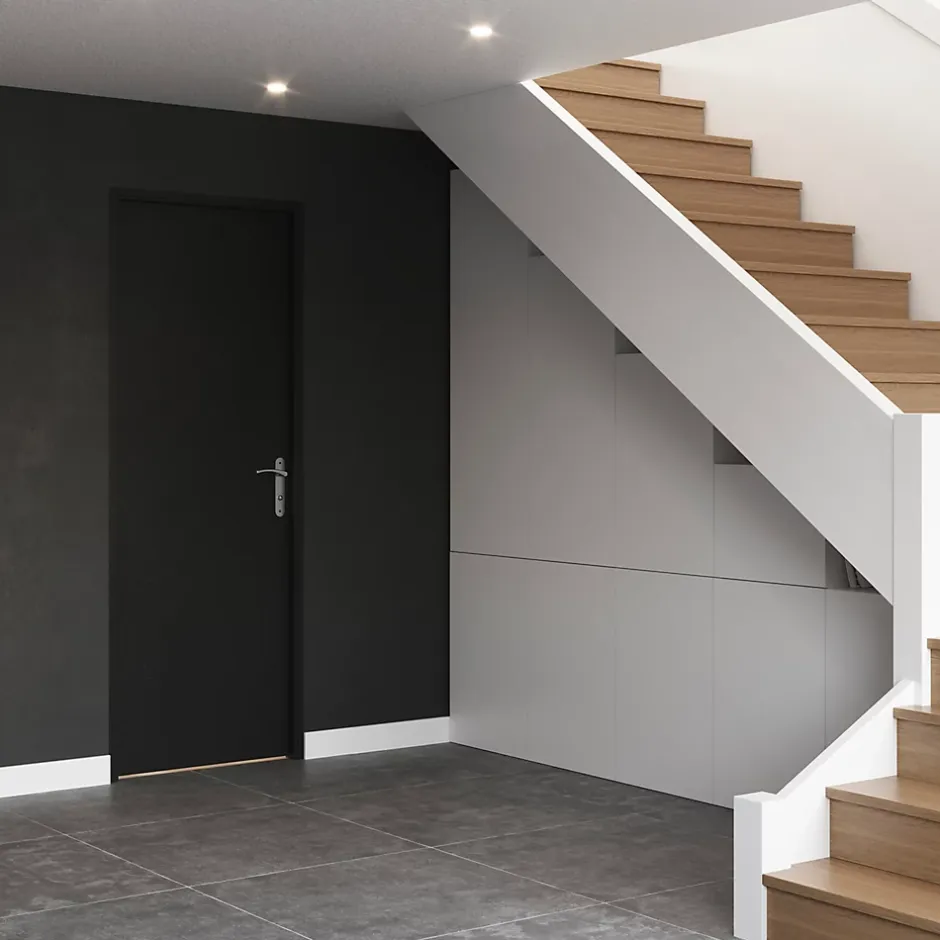 Bloc-porte Isoplane prépeint H.204 x l.83 cm, poussant droit