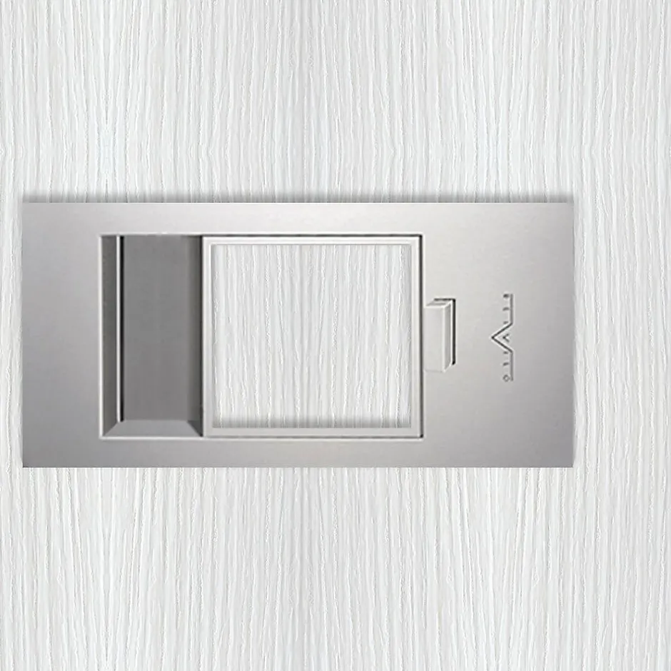 Reivilo Bloc-porte Miro avec poignée Exclusive grise, H.204 x l.93 cm, aspect chêne blanc