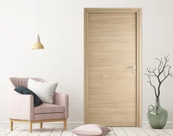 Bloc-porte Niméa chêne clair, H.204 x l.83 cm, poussant réversible