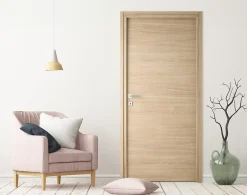 Bloc-porte Niméa chêne clair, H.204 x l.73 cm, poussant réversible- Discount