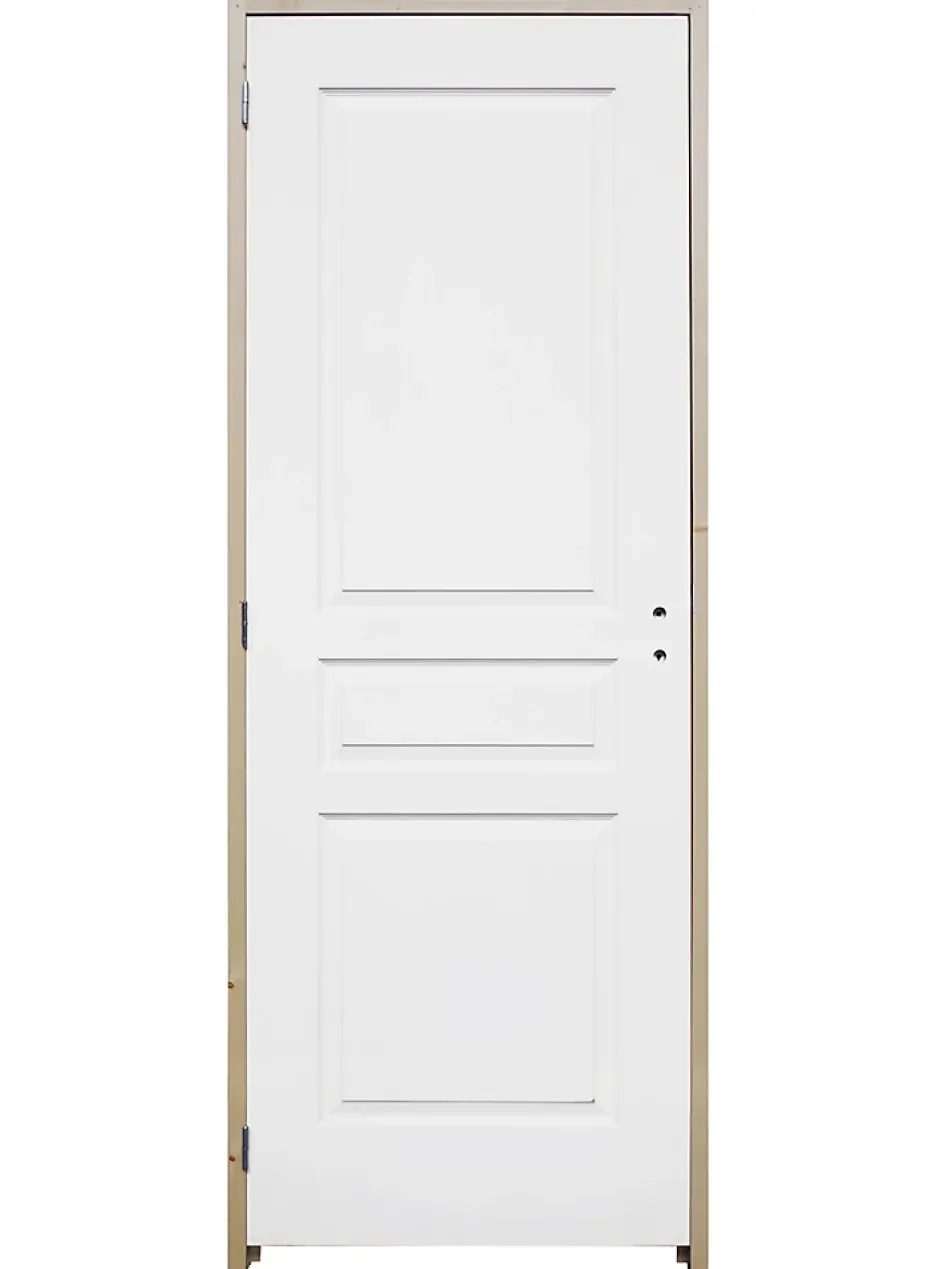 Bloc-porte Ordesa postformé blanc H.204 x l.73 cm, poussant droit- Discount