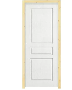Bloc-porte Ordesa postformé 3 panneaux blanc H.218 x l.83 cm, poussant gauche- Hot
