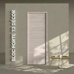 Bloc-Porte Oslo H. 204 x l. 73 cm - Poussant Gauche-Coulicool Hot